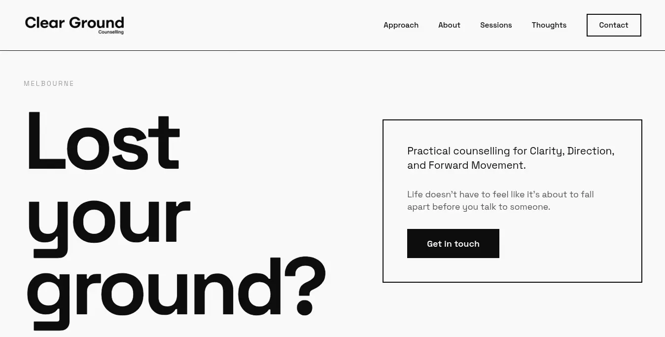 Clear Ground Counselling